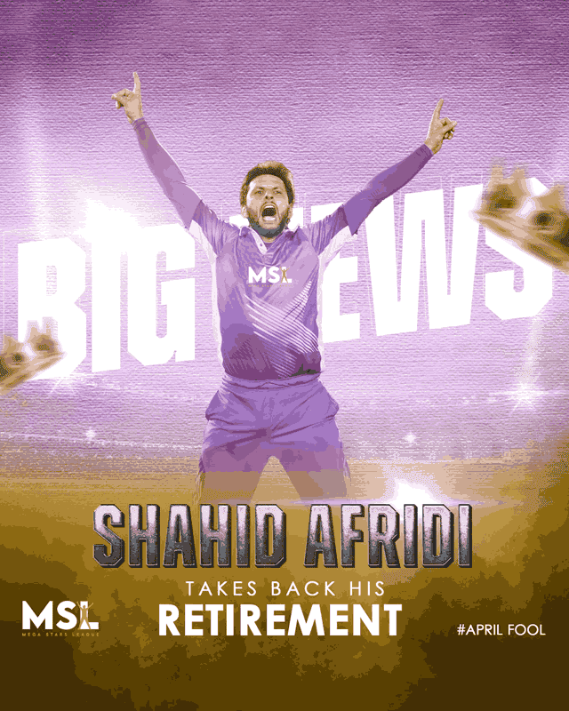 MSL Cricket League — Broadcast branding Rawalpindi stadium