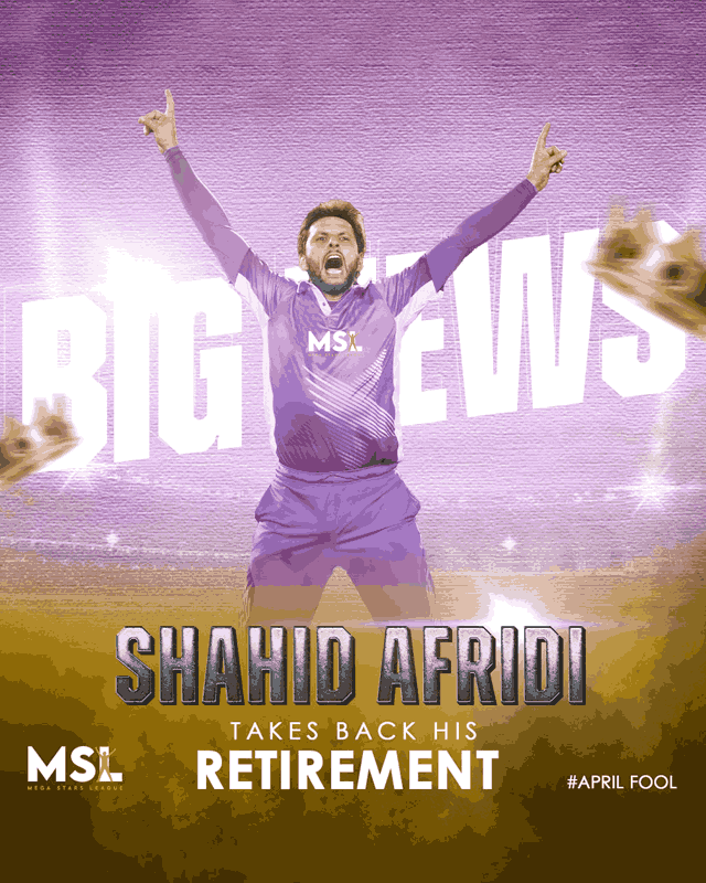 MSL Cricket League — Broadcast branding Rawalpindi stadium
