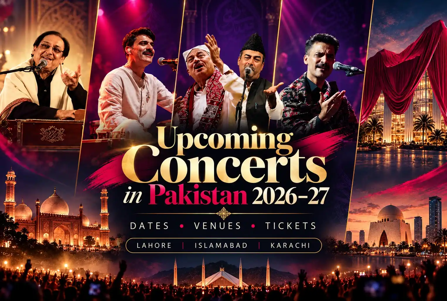 Upcoming Concerts in Pakistan 2026–27: Dates, Venues & Tickets (Lahore, Islamabad, Karachi)